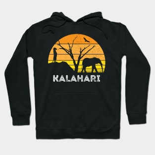 Kalahari Desert Elephant Meerkat Sunset Safari Africa Hoodie